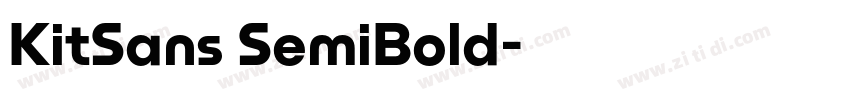 KitSans SemiBold字体转换